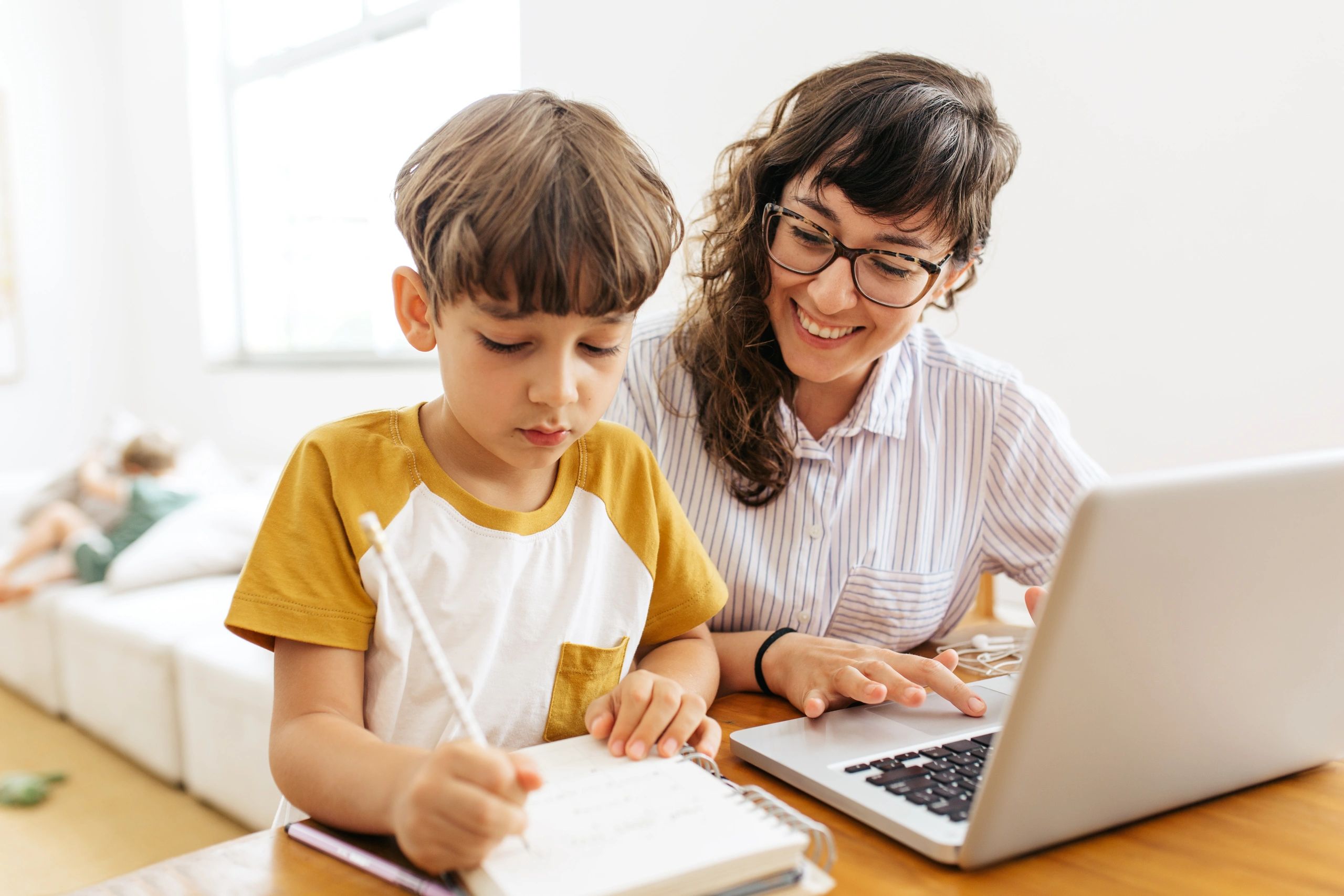 homeschooling family learning