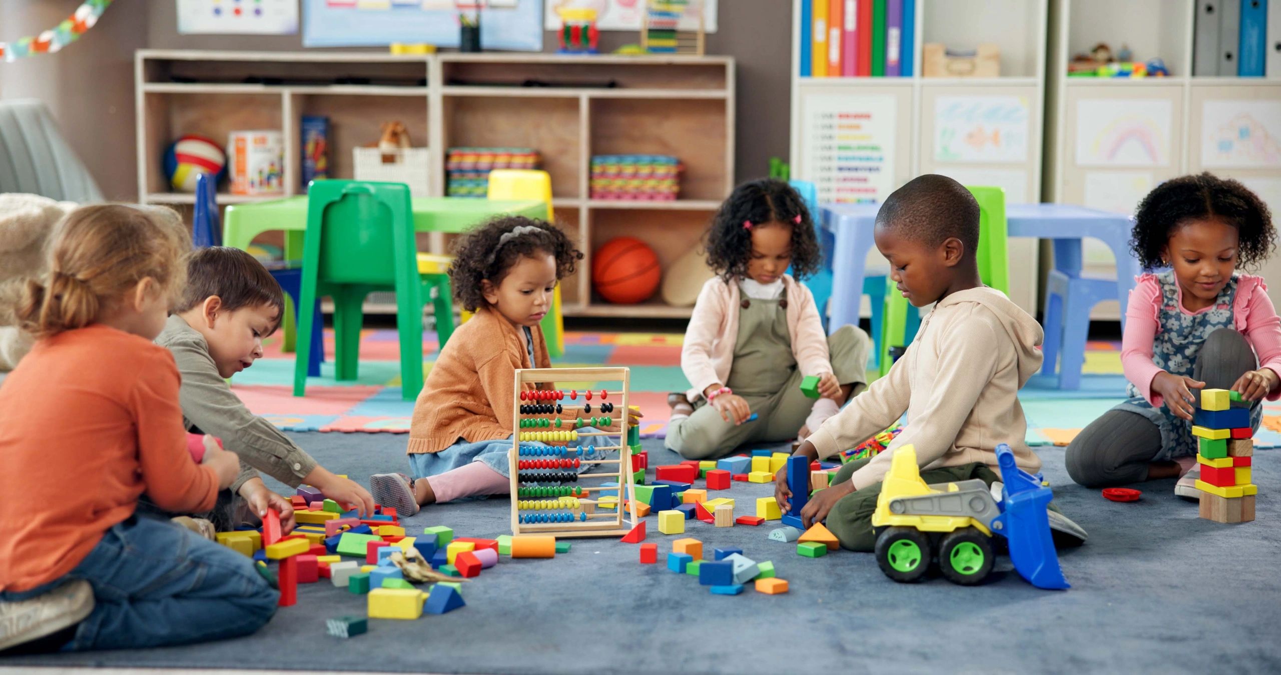 children learning together