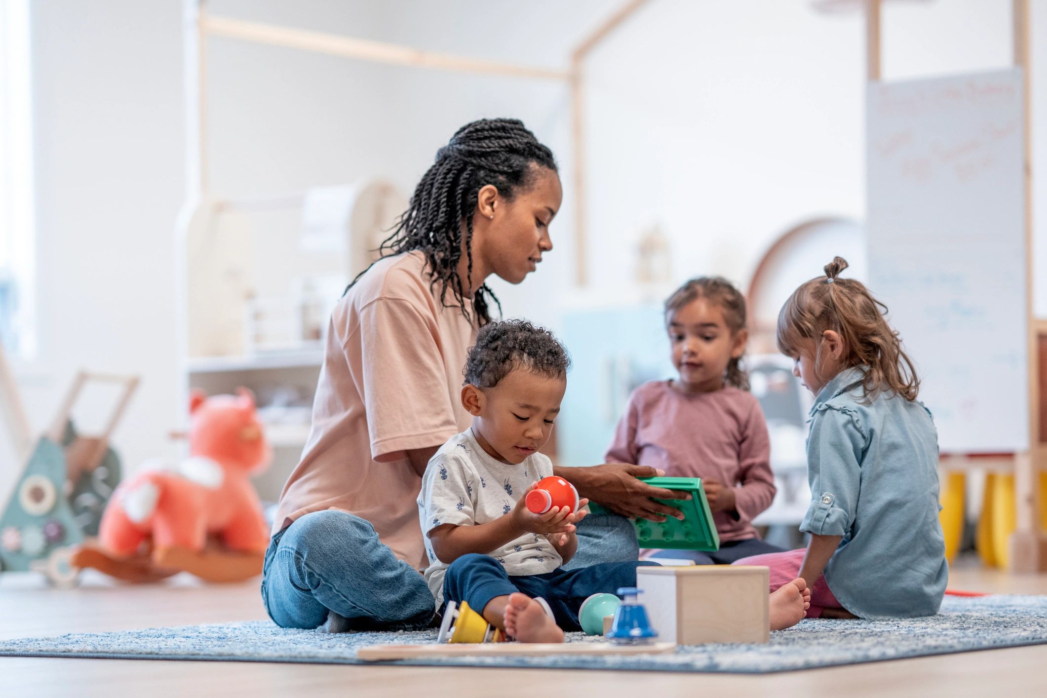 children learning together