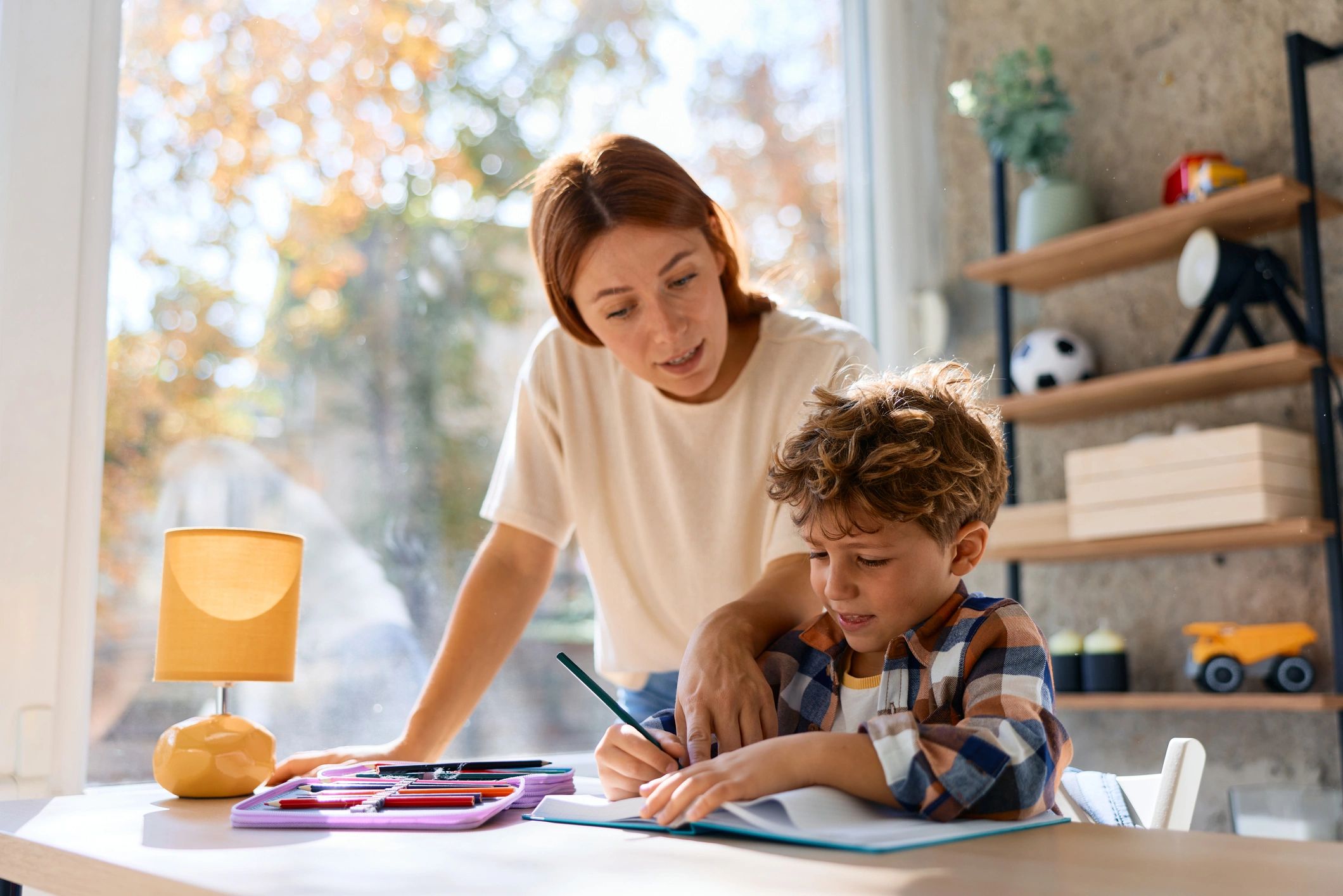 homeschooling family learning